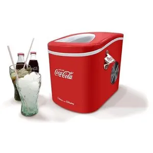 Coca-Cola ijsblokjes machine - ijsblokjes in 8-13 minuten - met flesopener - rood