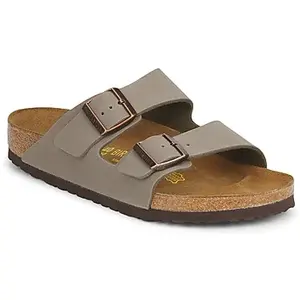 Birkenstock Claquettes Birkenstock Arizona Nubuck Stone 0151211 - 39 pas cher