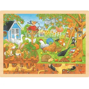 Goki de jardin en bois de scie sauteuse 96 pièces pas cher