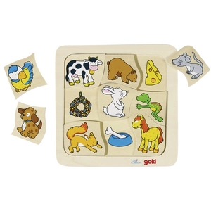 Jeu de Mémoire Enfant: Faire la Paire, Jeu en bois Goki pas cher