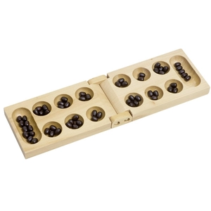 Jeu de stratégie Kalaha pliable, Jeu en bois Goki pas cher