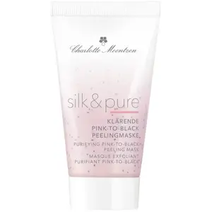 Charlotte Meentzen Silk en pure Zuiverende Pink-To-Black Gezichtsmasker pas cher