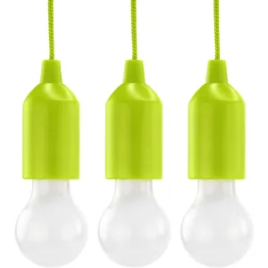 Pull Light verte avec tirette, incl. piles aaa (3 pces) - Hycell pas cher