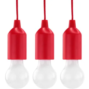 Pull Light avec tirette, incl. piles aaa, rouge (3 pces) - Hycell pas cher