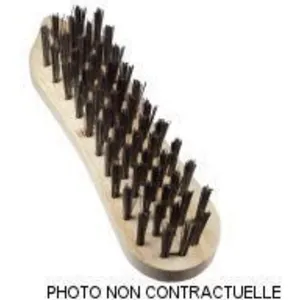 Brosse violon 5 rangs fil acier droit 035mm OSBORN 179097 pas cher