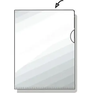 Rexel HETZEL Pochette coin standard, A4, PVC, incolore, 0,12 mm pas cher