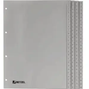 Rexel HETZEL Intercalaires numériques en plastique, 1-100, A4 pas cher