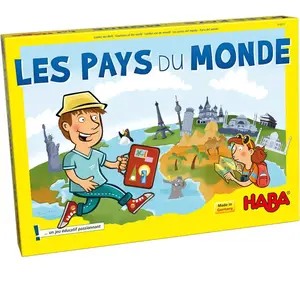 Comparateur de prix : Haba jeu de plateau Monde 70 parties FR Pays