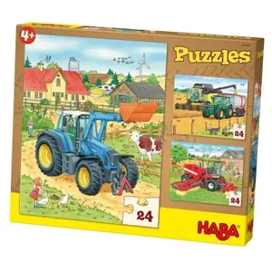 HABA Traktor & Co. (Kinderpuzzle) pas cher