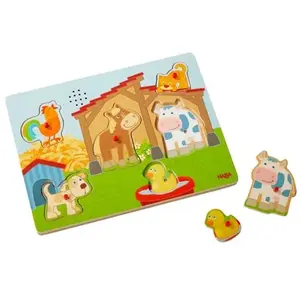 Puzzle musical Haba A la ferme pas cher