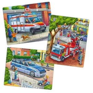 HABA Puzzel - Politie, brandweer & hulpverlening - 12/15/18st. pas cher