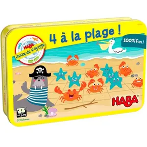 Jeux de société - HABA - 4 à la plage - À partir de 5 ans - 2 à 4 joueurs - Extérieur pas cher