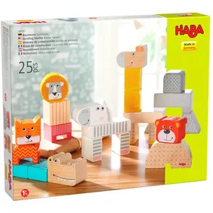 HABA BLOCS DE CONSTRUCTION LA PARADE DES ANIMAUX pas cher