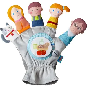 Haba speelhandschoen familie handpop educatief speelgoed. pas cher
