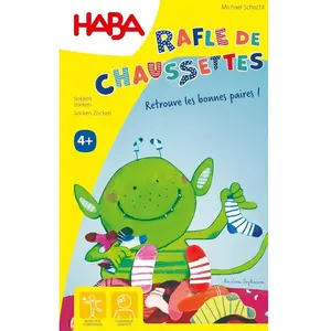 Haba !!! Jeu - Rafle de chaussettes (F = DE 1306992001) (DE/E/F/NL/IT/ES). pas cher