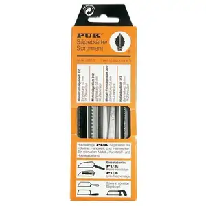 PUK Assortiment de lames de scie 390170 12 pièces universel, métal, bois, métal (fin) pas cher