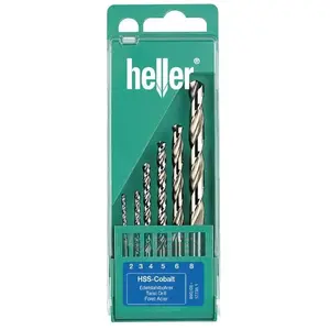 Comparateur de prix : Heller HSS set foret spiralé pour métal 6 pièces Heller