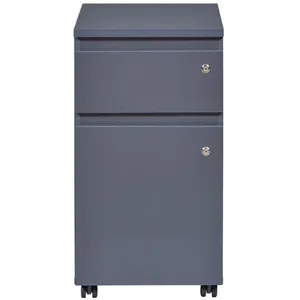 EBUY24 Commode tiroir FileGuard - Blanc - cassette 1 tiroir, 1 porte avec clé gris pas cher