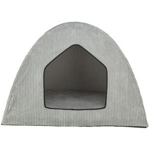 Comparateur de prix : Trixie Jonna Vital cave, corduroy plush, 70×70×100 cm, light grey (Chat, Chien), Panier pour chien + chat