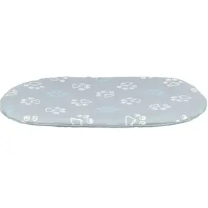 Trixie Jimmy cushion, cotton look, oval, 54 × 35 cm, light grey (Chien), Panier pour chien + chat