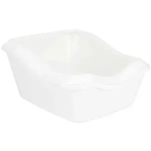 Comparateur de prix : Bac à litière TRIXIE Cleany Cat - Rebord - 45 × 29 × 54 cm - Blanc