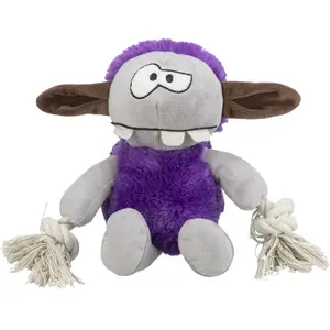Trixie hondenspeelgoed monster pluche paars 32 cm 2 st pas cher