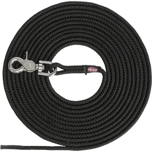 Trixie riem sleeplijn voor hond trigger snap haak rond zwart 20 mtr x 0,6 cm pas cher