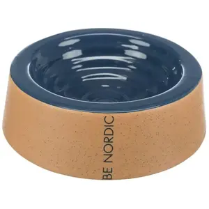 TRIXIE BE NORDIC VOERBAK / WATERBAK KERAMIEK BLAUW / BEIGE