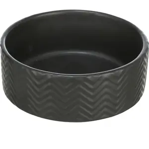 Trixie Mangeoire Céramique 0,4 l/ø 13 cm. Noir pas cher