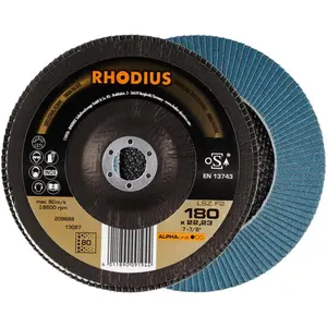 Rhodius, Abrasifs, ALPHAline LSZ F2 Disque à lamelles 180 x 22,23 mm K... pas cher