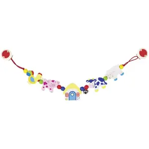 Goki Décoration Pour Poussette Avec Clips Animaux De La Ferme pas cher