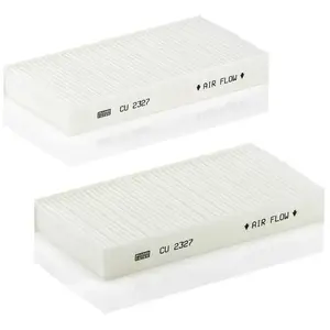 Comparateur de prix : MANN-FILTER CU 2327-2 Filtre à air de cabine - VÉHICULE DE TOURISME + UTILITAIRES