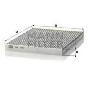 MANN-FILTER CUK 1936 Filtre à air de cabine - VÉHICULE DE TOURISME + UTILITAIRES pas cher