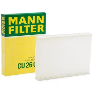 Comparateur de prix : MANN-FILTER CU 26 006 Filtre à air de cabine - VÉHICULE DE TOURISME + UTILITAIRES