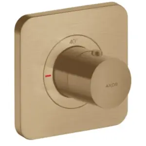 Axor, Robinetterie de salle de bains, Module thermostatique CITTERIO E DN 20, encastré 12x12 bronze brossé