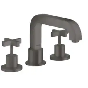 Axor, Robinetterie de salle de bains, Mélangeur bain/douche 3 trous CITTERIO DN 15 avec cruciforme chrome noir brossé pas cher