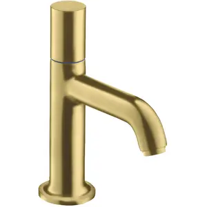 hansgrohe AXOR Uno vanne verticale sans garniture de vidage raccordement eau froide saillie 100mm 38130950 Couleur: laiton