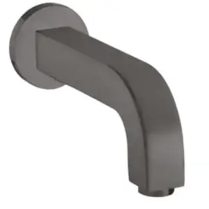 hansgrohe, Robinetterie de salle de bains, Bec déverseur pour baignoire AXOR CITTERIO DN 20 sortie 165mm brushed black chrome