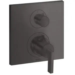 hansgrohe, Robinetterie de salle de bains, Thermostatique AXOR CITTERIO UP avec robinet d'arrêt et poignée en acier chromé pas cher
