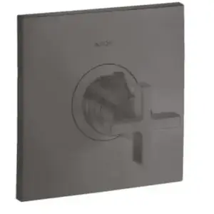 AXOR CITTERIO Highflow thermostaat: met kruisgreep Brushed black chrome