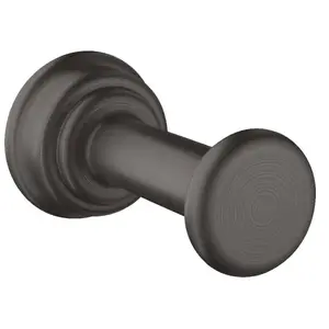 hansgrohe, Porte-serviettes + crochets pour serviettes, Crochet simple AXOR MONTREUX montage mural brushed black chrome pas cher