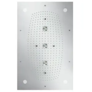 hansgrohe, Pommeau de douche, HG Douche de tête RAINDANCE RAINMAKER 3jet DN 20, 680x460mm avec éclairage chromé (3 Types de jets, 20 l/min) pas cher