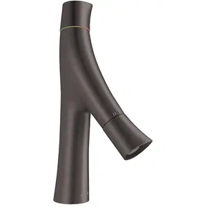 Axor Starck Organic Mitigeur de lavabo chrome noir brossé 12011340 pas cher