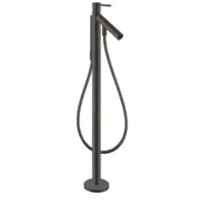 hansgrohe, Robinetterie de salle de bains, Mitigeur monocommandé pour bain AXOR STARCK DN 15, au sol brushed black chrome
