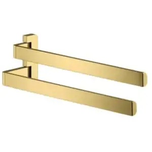 Axor, Porte-serviettes + crochets pour serviettes, Porte-serviettes double UNIVERSAL orientable individuellement polished gold optic pas cher