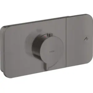Axor, Robinetterie de salle de bains, Set de montage final ONE pour thermostat encastré 1 Verbr bru black chrome pas cher