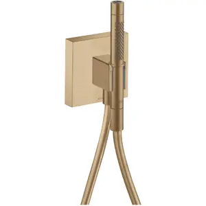 hansgrohe, Pommeau de douche, Unité de porte AXOR STARCK ORGANIC 12x12 bronze brossé (2 Types de jets) pas cher