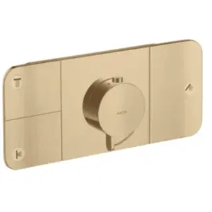 Axor, Robinetterie de salle de bains, Set de finition ONE pour thermostat encastré 3 voies bronze brossé