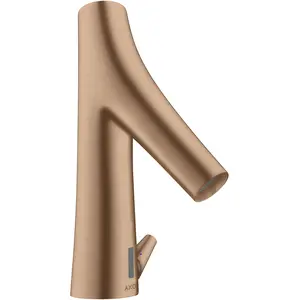 hansgrohe, Robinetterie de salle de bains, AXOR Starck Organic Mitigeur de lavabo, électronique, alimentation secteur, avec réglage pas cher