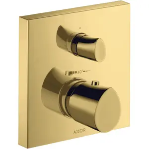 Axor, Robinetterie de salle de bains, Starck Thermostat organique Starck encastré avec robinet d'arrêt, 1 consommateur